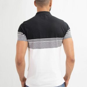 Polo Mc Bloque Rayas Black / White - Imagen 2