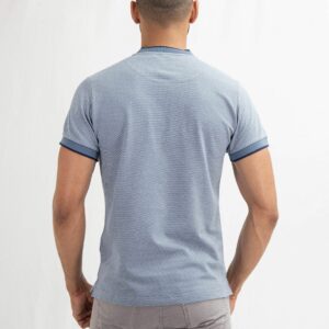 Polo MC Dobby Steel Blue / Light Gray - Imagen 3