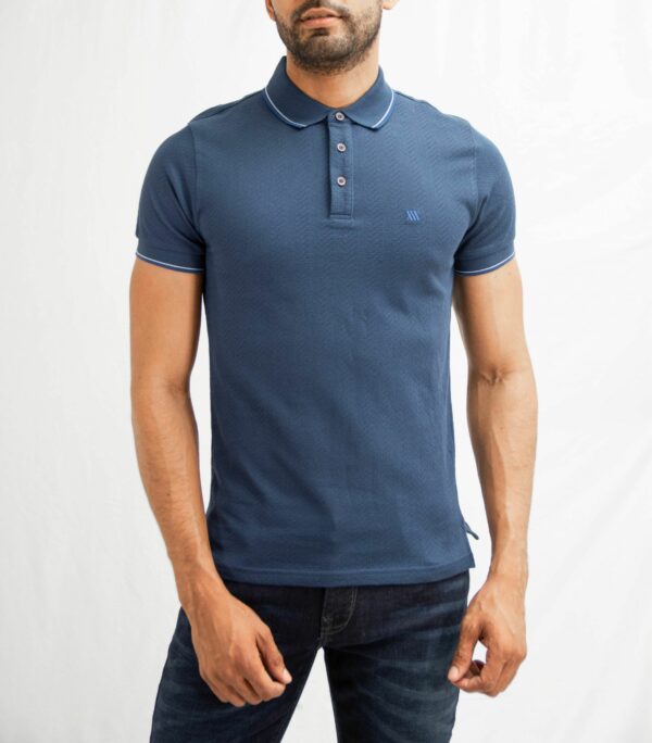 Poloshirt Mangas Cortas Modelo Polo Mc Espiga Marine Blue