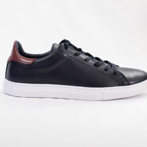 Sneaker 4016 Leather Azul Bordo - Imagen 3