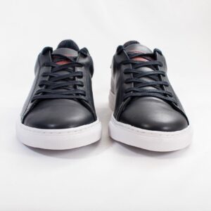 Sneaker 4016 Leather Azul Bordo - Imagen 2