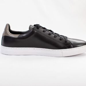 Sneaker 4016 Leather Black/Gray - Imagen 2