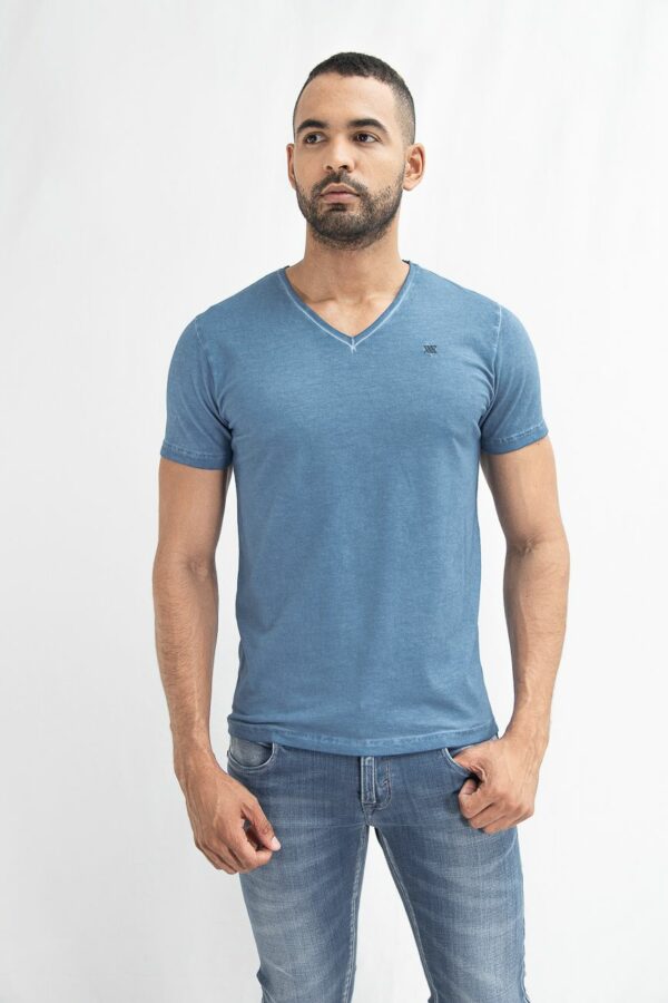 T-shirt Mc Cuello V Cobalt Blue
