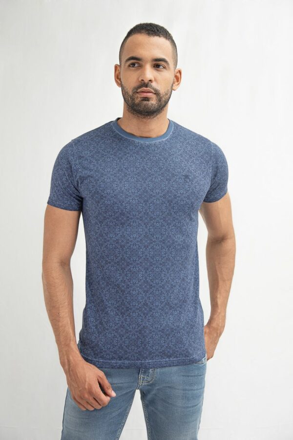 T-shirt Cuello R Pt-Delave Sea Blue