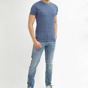 T-shirt Cuello R Pt-Delave Sea Blue - Imagen 2