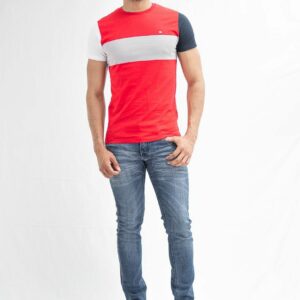 T-shirt Mc Color Block Red / Gray - Imagen 2