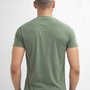 Camiseta Mangas Cortas Cuello Circular Modelo T-shirt Mc Cuello C Melange Olive - Imagen 3