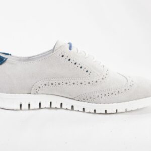 Zapato 4407 Oxford Full Brogue Gelo Iced Gray/Blue - Imagen 2