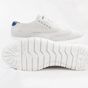 Zapato 4407 Oxford Full Brogue Gelo Iced Gray/Blue - Imagen 4