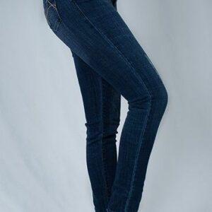 Pantalon en Denim 5 Bolsillos Modelo Jarnelis Etn Dark Blue - Imagen 2