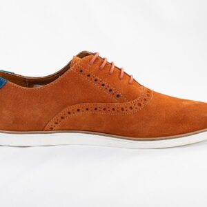 Zapato Blue Country Modelo 4357 Suede Caramel Orange - Imagen 5