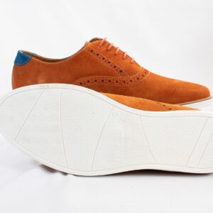 Zapato Blue Country Modelo 4357 Suede Caramel Orange - Imagen 3