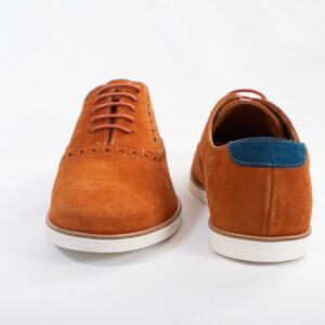 Zapato Blue Country Modelo 4357 Suede Caramel Orange - Imagen 2