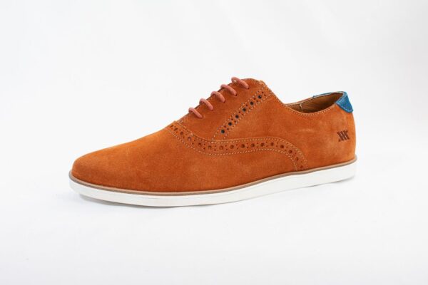 Zapato Blue Country Modelo 4357 Suede Caramel Orange