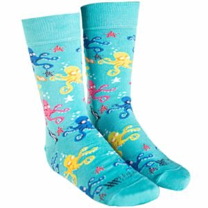 Calcetin Modelo Octopus Teal / Fucsia - Imagen 2