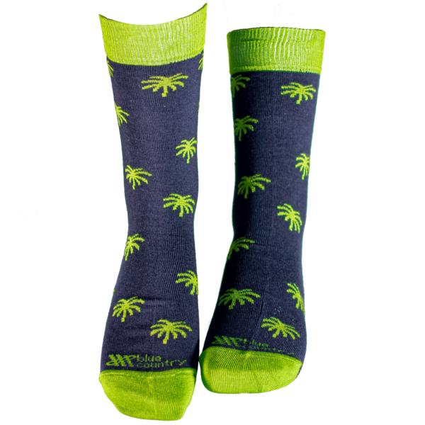 Calcetin Modelo Palm Navy / Green