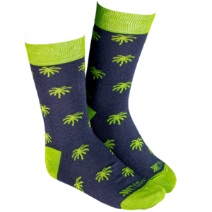 Calcetin Modelo Palm Navy / Green - Imagen 2