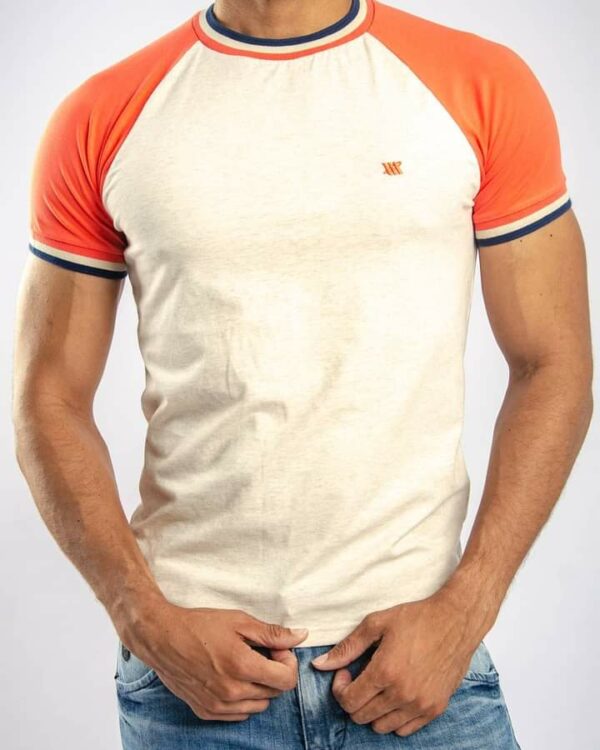 Camiseta Mangas Cortas Modelo T-shirt Mc C-r Ranglan Mlge Beige/Coral