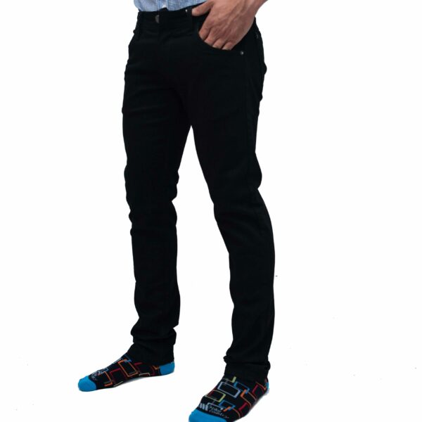 Pantalón En Denim Blue Country Modelo Alkimir Sa-778 Black