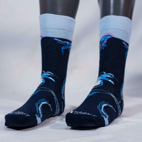 Calcetín Modelo JellyFish Navy / Purple