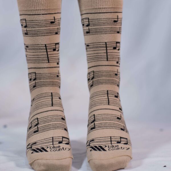 Calcetín Modelo Music Beige