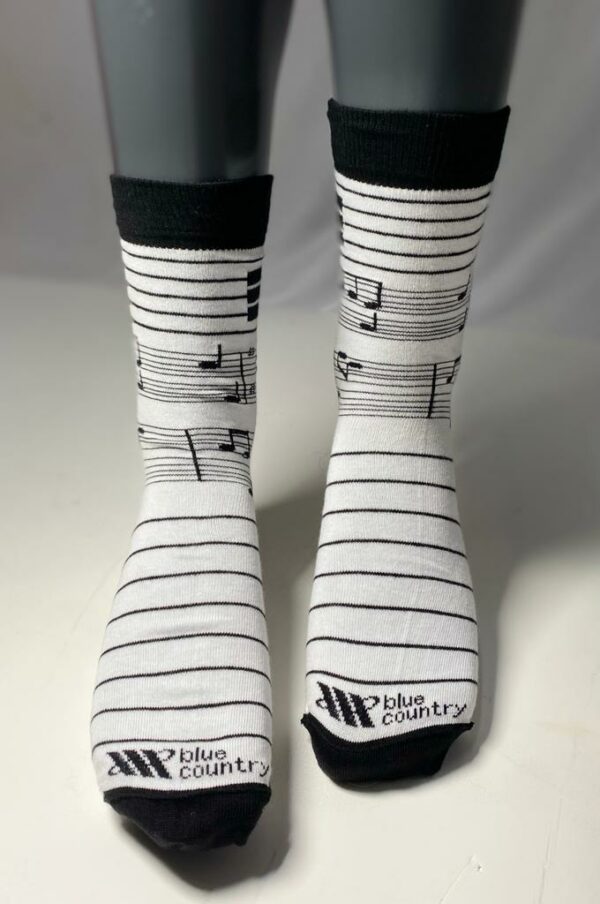 Calcetín Modelo Music White / Black