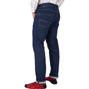 Pantalón En Denim Modelo Aruder CJ6069 Deep Blue - Imagen 5