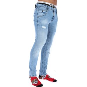 Pantalón en Denim Blue Country Modelo Bilbao Zatar-E Light Blue - Imagen 4
