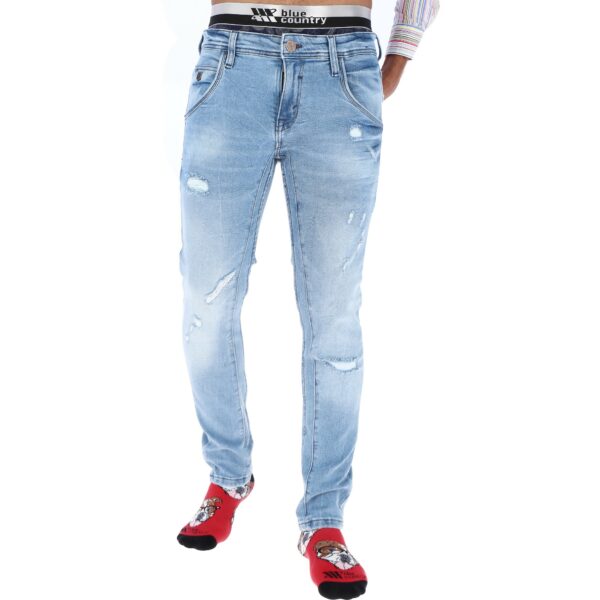 Pantalón en Denim Blue Country Modelo Bilbao Zatar-E Light Blue