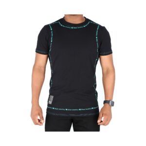 Camiseta Blue Country Modelo T-shirt Mc C-r M-Logo Cont Black / Turq - Imagen 2