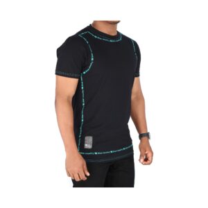 Camiseta Blue Country Modelo T-shirt Mc C-r M-Logo Cont Black / Turq - Imagen 3