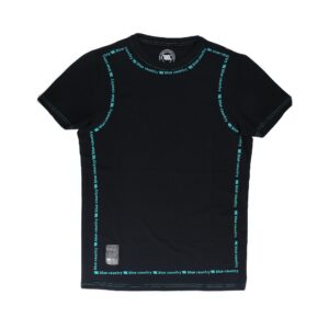 Camiseta Blue Country Modelo T-shirt Mc C-r M-Logo Cont Black / Turq - Imagen 5