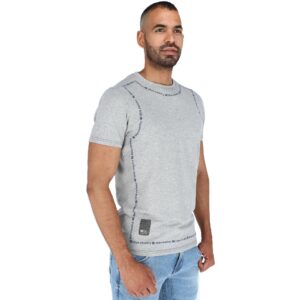 Camiseta Blue Country Modelo T-shirt Mc C-r M-Logo Cont Gray / Navy - Imagen 2