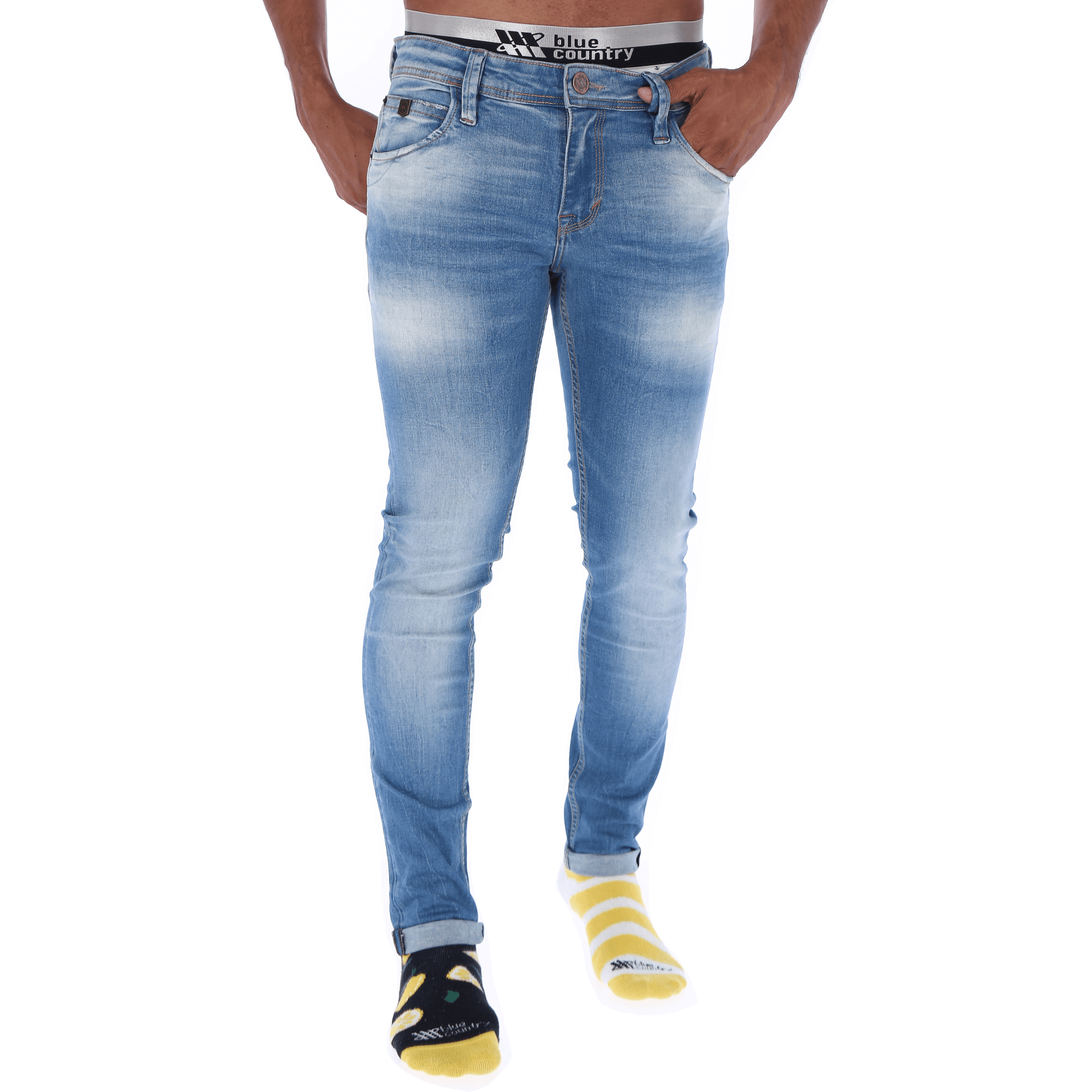 Pantalón en Denim Modelo Brent 3058-Aak Light Blue - Blue Country Jeans
